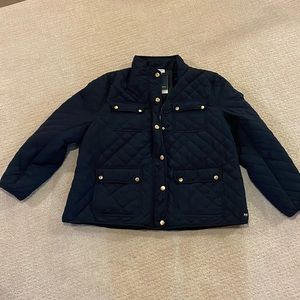 NWT Crown and Ivy Navy Quilted Barn Jacket - 3X